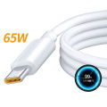 65W Type C Cable Super Fast Charging 6.5A for OPPO R17 Reno4 Ace2 Find X2 Pro Reno 6 Pro 5G 5 4 3 F19 Realme Oneplus Data Cord. 