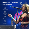 (GGBR) A11 Wireless Microphone Transmitter Receiver 2.4Ghz, XLR Microphone Wireless System, Wireless Mic Adapter for Audio Mi. 