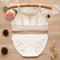 WENYAN teenage underwear young teens in lingerie young girls bras and panties sets kids bra small size 12/14/15 year old clothing child. 