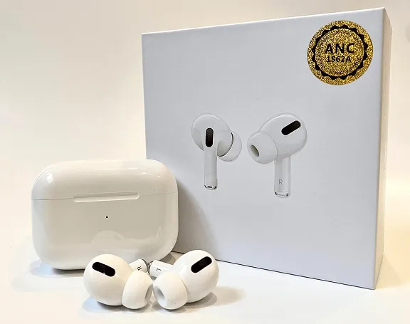 Airpods Pro ANC Charging Case White with Any Mobile Bluetooth Best Quality and Pure Deep Sound Bass Earbuds