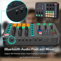 Professional Audio Mixer with Microphone Set, Audio Interface with DJ Mixer Live for Streaming Gaming. 