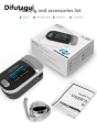 Difutagui 【2025 Version】 KIUZOU Finger Pulse Oximeter SPO2 PR PI RR Blood Oxygen Saturation Meter Heart Rate Monitor OLED Oximetro De Dedo. 