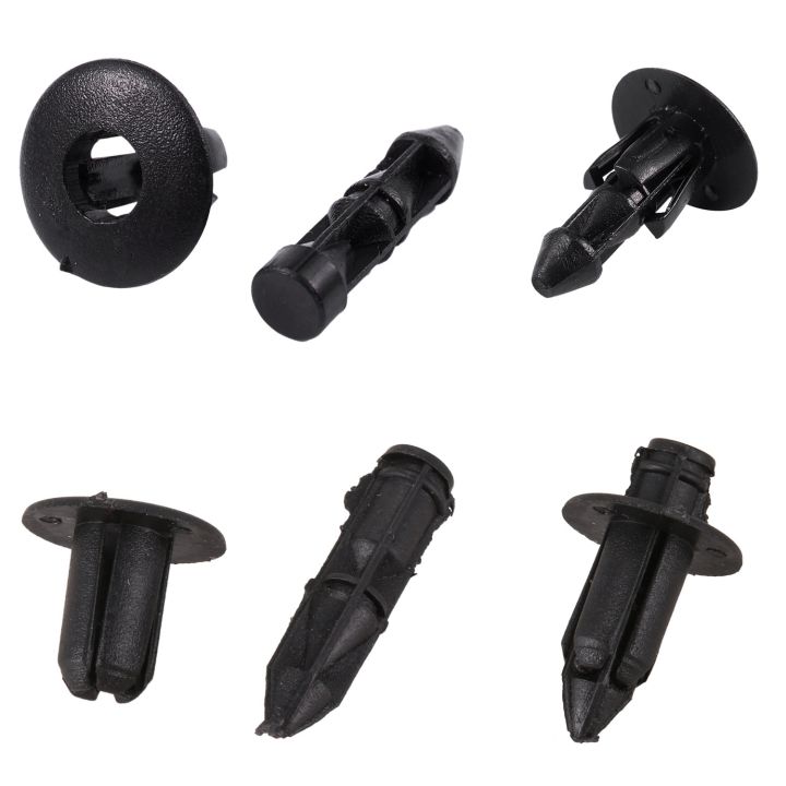 NAMUNY 50 Pcs 6mm x 12mm Plastic Rivets Car Push Clips & 100 Pcs 7mm ...
