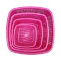Bagmati Set Of 4 Plastic Fruit & Vegetable Strainer Basket. 