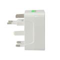 Universal Travel Surge Protector Adapter - White. 