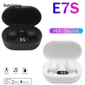 Sutuiying Original E7S Wireless Bluetooth Headset with Mic LED Display Earbuds Portable for iPhone Xiaomi TWS Earphone Bluetooth Headphones earbuds. 