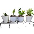 Salcko Set of 2 Pieces black  Rust-Resistant 36-Inch Metal Plant Stands - Ideal for Indoor and Outdoor Use, Combining Durability with Elegant Design. 