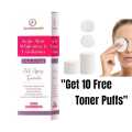Zuwa Cosmetics Kojic Whitening & Exfoliating Facial Toner - Anti-Aging (100ml) + Free 10 Toner Puffs. 
