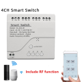 2X 4CH Zigbee Wireless Switch,WiFi Switch Module,Remote Control,DIY Smart Home,4 Gang Relay,Work with Alexa Home. 