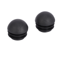 FORIDE 6 Pcs 25mm Dia Plastic Round Tube Inserts End Blanking Caps Black. 
