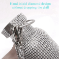 Diamond Stainless Steel Water Bottle Portable Glitter Rhinestone Water Bottle Crossbody Bling Thermal Flask 600ml E. 