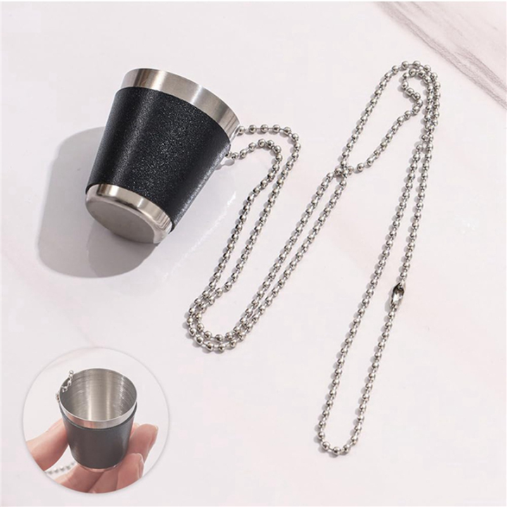 NAMUNY%20Pack%20of%2012%20Cups%20Metal%20for%20Hanging%20Glasses%20Stainless%20Steel%20with%20Chain%20Glass%2030ml%20Cup%20for%20Parties,B%20-%20Image%207