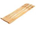 2 Pcs Bamboo Wood Back Scratcher – Self-Massage Tool for Body Relief with Rolling Massage Feature. 