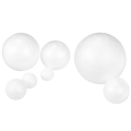 260 Pack Craft Foam Balls, 7 Sizes Including 1-4 Inch, Polystyrene Smooth Round Balls, Foam Balls for Arts and Crafts. 