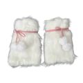 White Faux Fur Furry Leg Warmers Fashion Y2K Girl Calf Sleeves Knee-length Japanese Style Boot Cover Socks Women. 