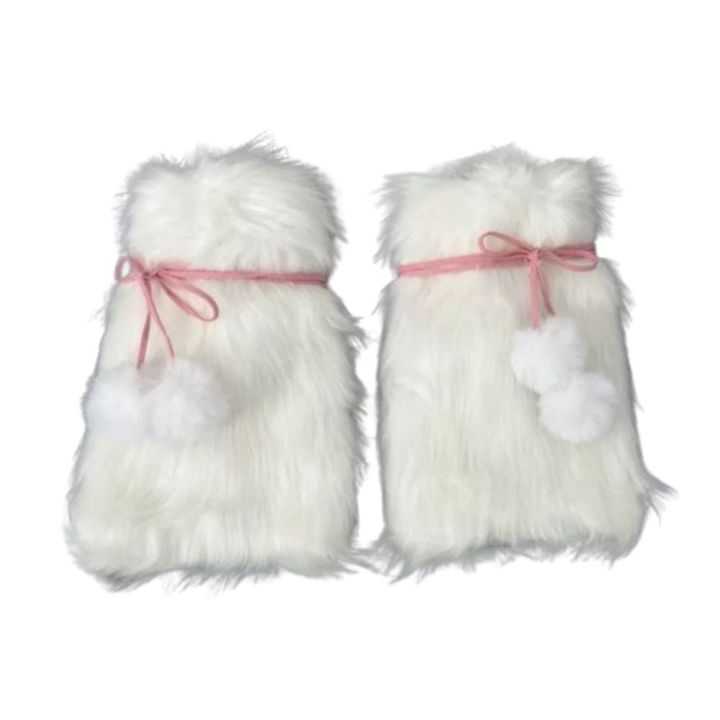 White%20Faux%20Fur%20Furry%20Leg%20Warmers%20Fashion%20Y2K%20Girl%20Calf%20Sleeves%20Knee-length%20Japanese%20Style%20Boot%20Cover%20Socks%20Women%20-%20Image%209