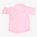 Pink Color Plain Collar Neck  Shirt For Boys. 