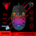 JEDEL GM1110 RGB Gaming Mouse – 6400 DPI, 7 Programmable Buttons, Ergonomic Ambidextrous Wired USB, Customizable RGB Backlight for PC Gaming. 