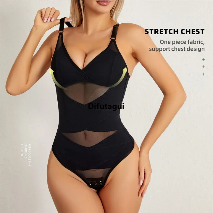 Difutagui%20Women%20Thong%20Shapewear%20bodysuit%20for%20tummy%20control%20High%20Sales%20promotion%20Compression%20Abdomen%20Reducing%20Body%20Shaper%20Bodysuit%20-%20Image%202