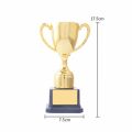New Gold Gold Trophy Awards Rose Plastic Prize Cup School Rewarding Supply Magnolia Award Cup School Competition. 