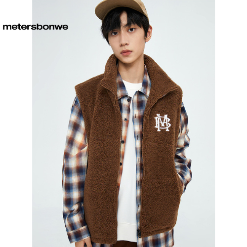 Metersbonwe%20mens%20Brown%20colour%20half%20Jacket%20with%20fur%20-%20Image%202