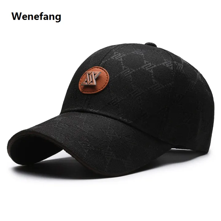Wenefang%20Disan%20Sa%20Spring%20and%20Summer%20New%20All-over%20Printed%20Plaid%20Hat%20Women's%20Black%20Presbyopic%20Baseball%20Cap%20Men's%20Outdoor%20Sun%20Protection%20...%20-%20Image%205