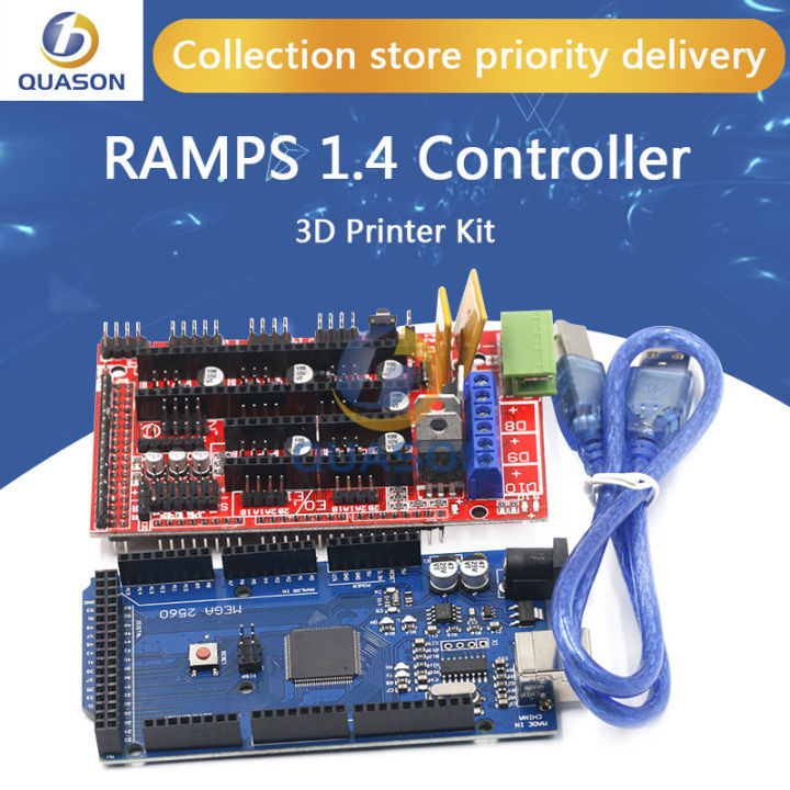 Mega 2560 R3 Mega2560 REV3 + RAMPS 1.4 Controller forArduino 3D Printer ...
