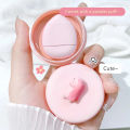 HOT BeliefMelief New style Rabbit Macaron Blush Powder With Puff Cute Pink Peach Blusher Makeup Palette Soft Mist Cheek Rouge Face Contour Makeup Maquiagem. 