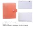 Likovie Note Card Holder Compact Lined Index Cards Set with Ring Binder Holder Portable Versatile Kit for Index Card Binder. 