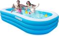 Inflatable Swimming Pools, Family Full-Sized Inflatable Pools( 210cmL/135cmW/56H). 