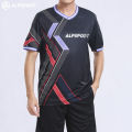 Alp black quick-drying badminton top t-shirt football tennis beach volleyball shirt professional sportswear quick-drying clothing for men and women anti-friction yt-2016. 