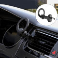Car Phone Holder Magnetic 360 Degree Rotatable Adjustable Angle Space-saving Stable Navigation Universal Round Air Outlet Mobile Phone Mount Stand Auto Accessories. 