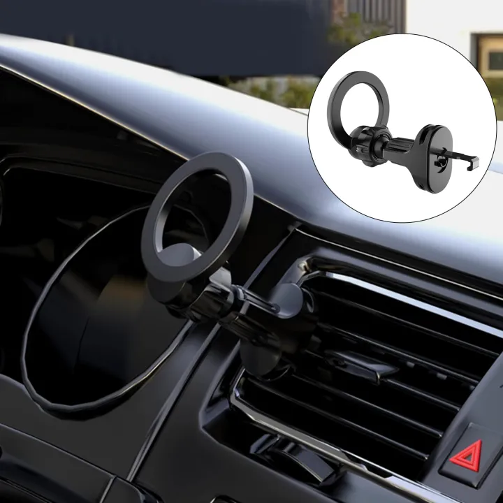 Car%20Phone%20Holder%20Magnetic%20360%20Degree%20Rotatable%20Adjustable%20Angle%20Space-saving%20Stable%20Navigation%20Universal%20Round%20Air%20Outlet%20Mobile%20Phone%20Mount%20Stand%20Auto%20Accessories%20-%20Image%203