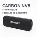 NVME Case  CARBON NV8  NVME & M.2 NGFF Dual Enclosure , Type C and USB 3.1. 