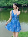 Floral Printed Casual Swimming Costume for Women. 