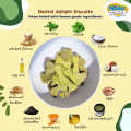 Nibble Dog Treats - Dental delight treats ( Peanut butter and Herbs) 750gm. 