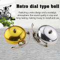 Bicycle Retro Bell Leisure Bicycle Dial Bell Aluminum Silver Gold Coffee Brown Bicycle Bell Bicycle Bell Junna. 