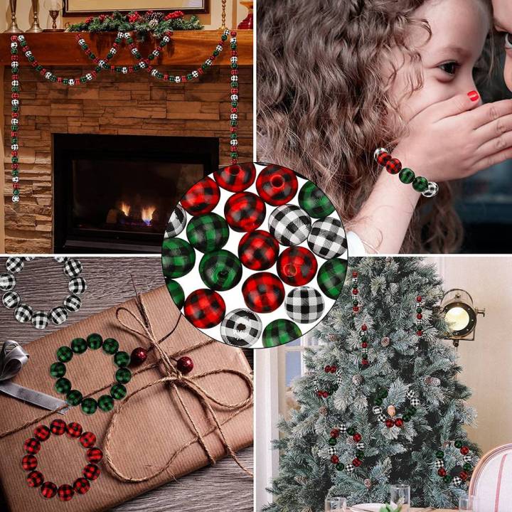 NAMUNY%20120%20Pcs%20Wooden%20Beads,%20Print%20Wood%20Beads%20Handmade%20Round%20Rustic%20Farmhouse%20Wood%20Beads%20(16Mm)%203%20Colors%20-%20Image%203
