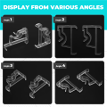2 Inch Clear Blind Clips for Valance, Hidden Valance Clips for Wood or Faux Wood Horizontal Blinds Valance (12 Pieces). 