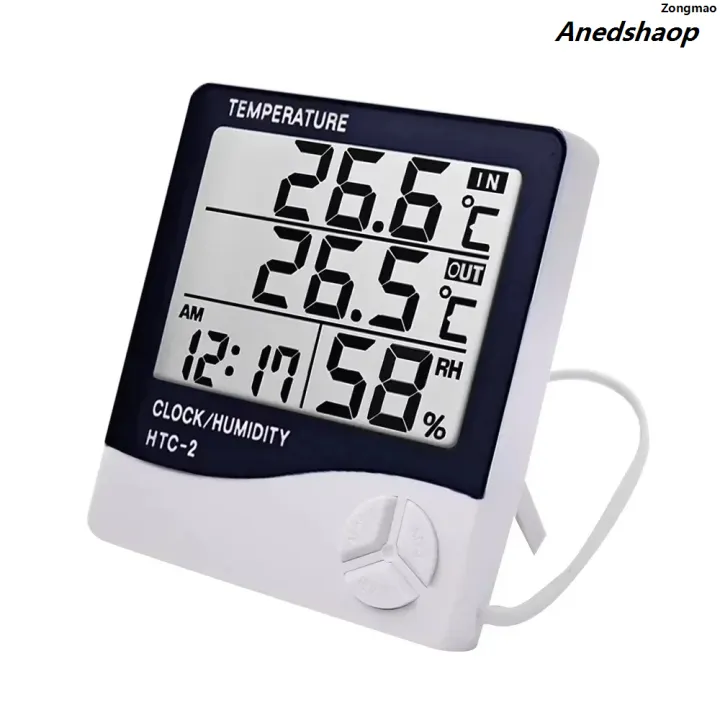Zongmao%E3%80%902025%20Version%E3%80%91%203%20in%201%20Temperature%20Sensor%20Thermometer%20At%20Home%20Hygrometer%20Clock%203.7%20Luxury%20Inch%20Digital%20Wire%20Indoor%20Moisture%20Meter%20Tools%20Wether%20Station%20-%20Image%204
