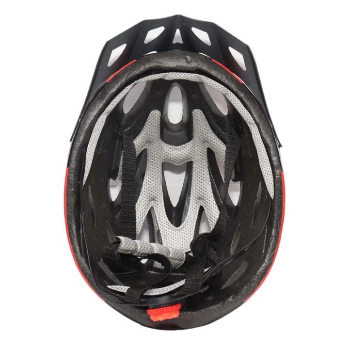 Black/Red%20Plastic%20Bicycle%20Helmet%20With%20Back%20Light%20-%20Image%204