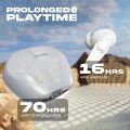 Wings Phantom 410 Wireless Earbuds with Digital Battery Indicator & 70 Hrs Playtime Bluetooth Gaming Headset. 