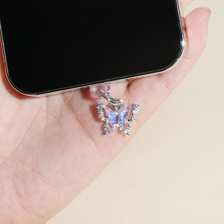 Butterfly%20Phone%20Dust%20Plug%20Hanging%20Ornament%20Mobile%20Pendant%20Decoration%20For%20Phone%20Layor%20-%20Image%204