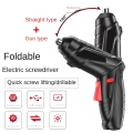 (GGBR) Household Electric Screwdriver Rechargeable Cordless Impact Drill Mini Cordless Electric Drill Screwdriver Set. 