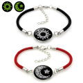 2pcs/Set Luminous Couple Sun Moon Bracelet For Women Men Adjustable Woven Rope Charm Friendship Girlfriend Party Jewelry Gifts ZHIYU. 