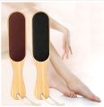 Double Sided Foot File Scrubber Dead Skin & Callus Remover Pedicure Tool with Wooden Handle. 