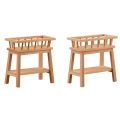 1:12 Wood Shelf Flower Stand Mini Doll House Furniture Model Simulation Furniture Accessories,No.1. 