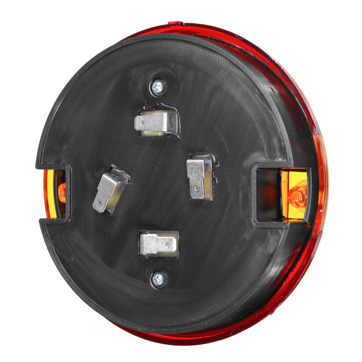 Rear%20Tail%20Light%20Round%20Hamburger%20LED%20For%20Lamp%20Lorry%20Truck%20Car%20Van%20Trailer%2024V%20Red%20&%20White%20-%20Image%204