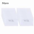 Zishfas Easy to Use Name Tag Holder 50pcs Special Shaped Pin Badge Holders Clear Plastic Name Tag Id Card Holder for Easy Use Reliable for Name. 