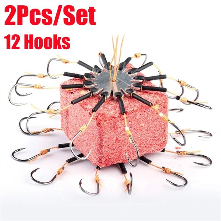 2pcs/Lot Claw Hook Prevent Winding PE Lines With Hose Explosion String Hook Fishhooks For Fishing Flap Carp Bait